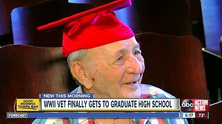WWII veteran to finally graduate high school 76 years later