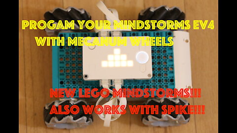 How to Program Your New LEGO Mindstorms 51515 & LEGO Spike 45678 Robot With Mecanum Wheels
