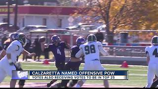 Yotes RB Nick Calzaretta was named Offensive POW