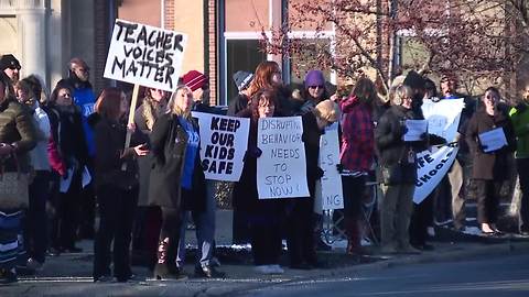 Akron teachers rally over school assaults