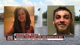 Florida missing child alert issued for 1-month-old last seen in Tampa