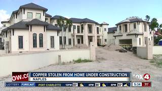 Naples Police looking for whoever stole copper from home under construction