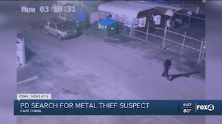 Cape Coral Police search for metal theif