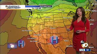 10News Pinpoint Weather with Meteorologist Angelica Campos