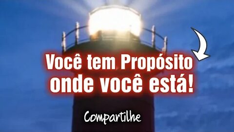 VOCÊ TEM UM PROPÓSITO ONDE VOCÊ ESTÁ! #compartilhe #biblia #fé #jesus #luz #profecia