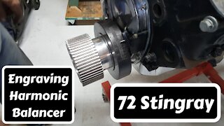 Engraving Harmonic Balancer on CNC Mill