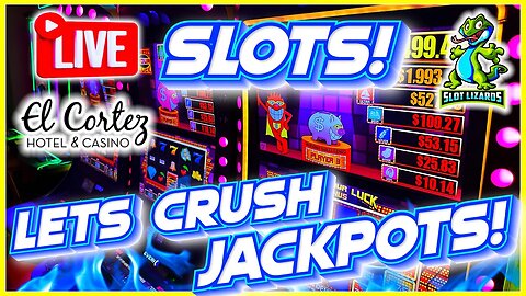 🔴 LIVE SLOTS! CRUSHING JACKPOTS WITH THE CREW!! LET'S GO! EL CORTEZ CASINO!