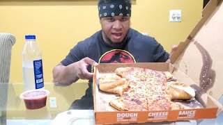 Little Caesar's Batman Pizza Mukbang