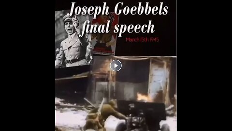 Goebbels final masterpiece. Never fails to name (((them))). Joseph Goebbels was an angelic warrior