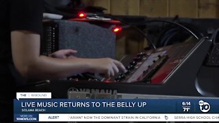 Live music back as Belly Up re-opens