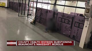 Wayne County questions Beaumont Wayne's makeshift morgue