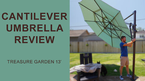 Cantilever Patio Umbrella | Treasure Garden Umbrella