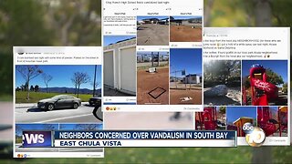 Neighbors concerned over vandalism in the South Bay