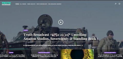 Truth Broadcast #4 Part 3/4 *{2/22/21}* Unveiling: Amazon Studios, Sovereignty & Standing Rock †