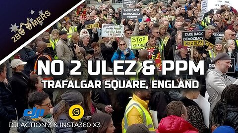 NO 2 ULEZ TRAFAGLAR SQUARE LONDON #djiaction3 #insta360x3