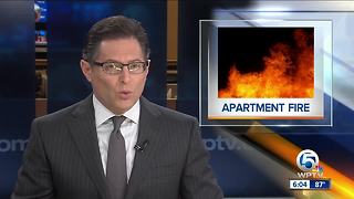 Apartment fire in West Palm Beach