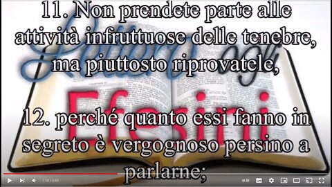 Non partecipate alle opere infruttuose delle tenebre;MA PIUTTOSTO DENUNCIATELE;perché è vergognoso perfino il parlare delle cose che costoro(i massoni etc) FANNO DI NASCOSTO.Ma tutte le cose,quando sono denunciate dalla luce,diventano manifeste;Efesini5