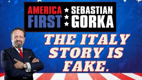 The Italy story is fake. Sebastian Gorka with a caller on AMERICA First