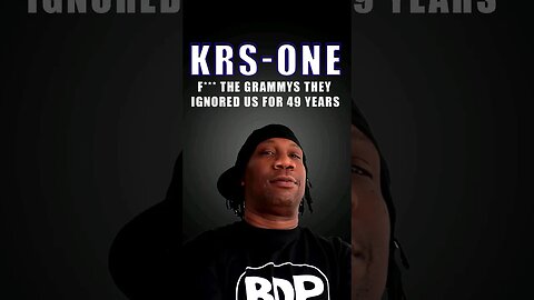 KRS One Shuns Grammy Hip Hop 50 Show | Hip Hop Legends Speak Out Against Grammy Neglect #shorts