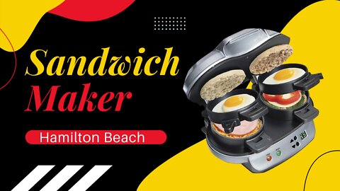 Hamilton Beach Dual Breakfast Sandwich Maker with Timer
