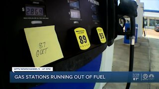 Panic buying of gas fueling shortage