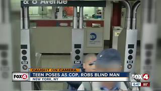 Teen steals blind man's wallet