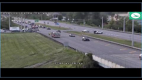 TRAFFIC ALERT | Entrance ramp to I-90 eastbound at Route 44 closed due to crash