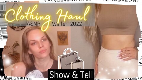 Clothing Haul Winter '22 | H&M, General Pants, Stylerunner | Show & Tell ASMR