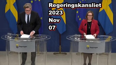 Justitieminister Gunnar Strömmer - Presskonferens 2023 Nov 07