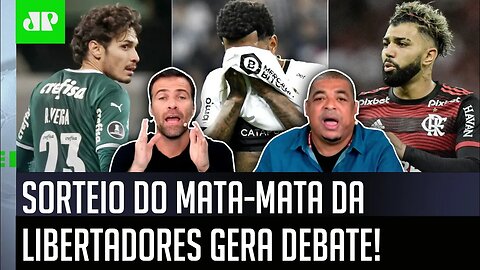 "EU FALO! É CERTEZA que QUEM VAI PASSAR é o..." SORTEIO do MATA-MATA da Libertadores gera DEBATE!