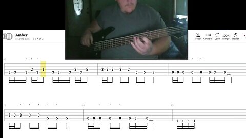 311 - Amber (Bass cover with TAB)