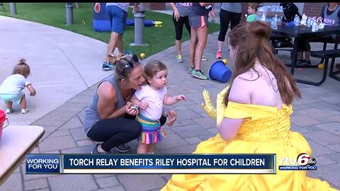 Torch relay benefits Riley Hospital for Children