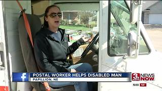 NE Nice: Postal worker helps disabled man
