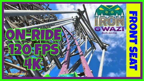 Iron Gwazi On-Ride Front Seat 120 FPS (4K POV) Busch Gardens Tampa Bay