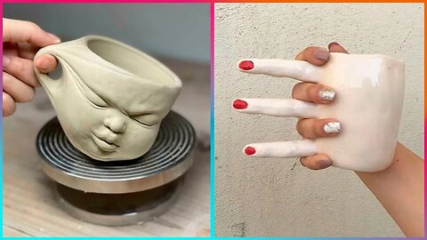 Relaxing ASMR POTTERY ART: mesmerizing clay and ceramic