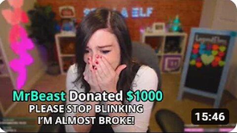 I Donated $1000 Every Time She Blinked - Fortnite Streamers