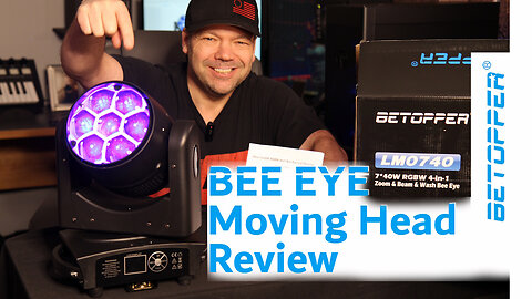 Betopper Bee Eye - Moving Head Light Review - DJ LIGHT REVIEWS n More