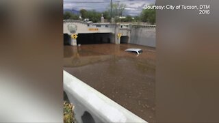 Getting water off the roadways and underground