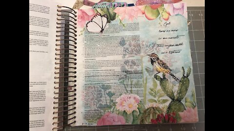 Let's Bible Journal Romans 5 (from Lovely Lavender Wishes)