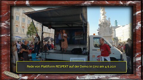 Rede von Plattform RESPEKT auf der Demo in Linz am 4.9.2021