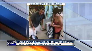 Police search for car thieves