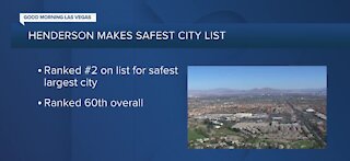 Henderson makes safest city list