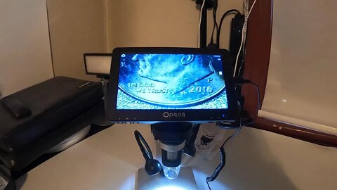 7'' LCD Digital Microscope 1200X, Opqpq 12MP Ultra-Precise Focusing Video Microscope