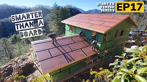 Framing The Lower Roof | Building A Mountain Cabin EP17