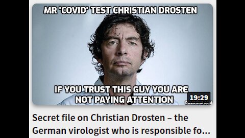Secret file on Christian Drosten – the German virologist