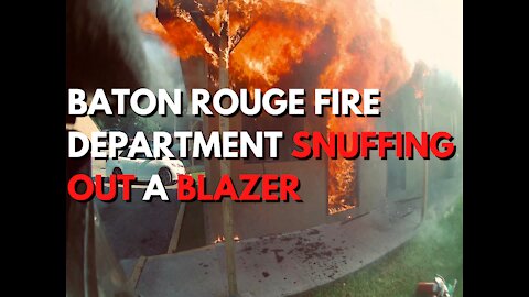 The Baton Rouge Fire Department Pulling Up to a Motel and Swiftly Knocking Out the Fire