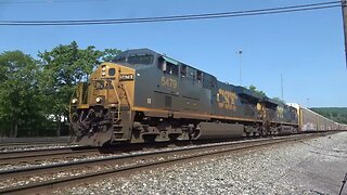 Autoracks through the Cumberland yard.