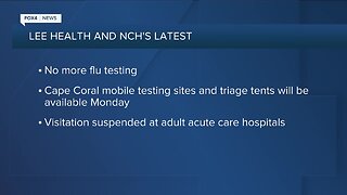 NCH Hospital has stopped all Flu testing