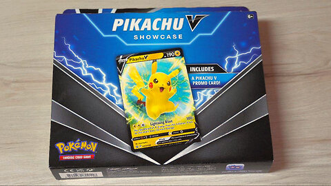 Pokémon TCG Pikachu V Showcase Box, silent asmr, no talking