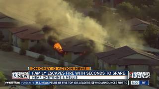 Family faces fierce flames in under 90 seconds